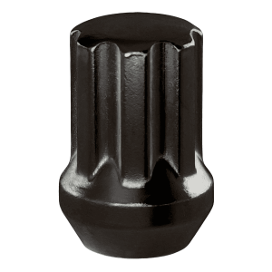 14X2.00  ECROUS A 7 CANNELURES NOIR