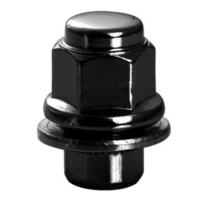 12X1.50 ECROUS D'ALLIAGE AVEC RONDELLE 21MM Noir