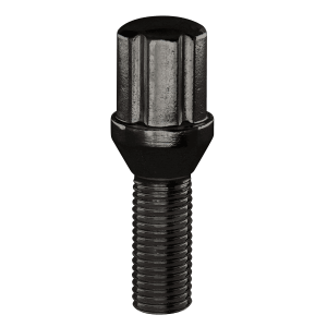 14X1.50 BOULONS A 6 CANNELURES SHANK:28MM NOIR