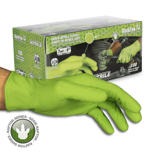 EMB10 de 100 Gants de Nitrile BLACK PAW Large