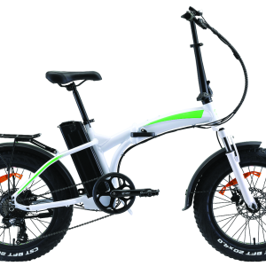 Vélo pliant électrique 500w vert