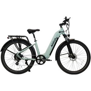 Vélo city step-thru électrique BRONTE 500w vert sauge