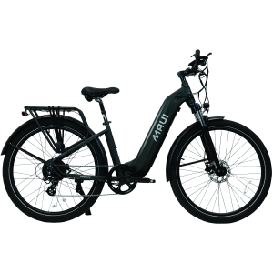 VÉLO CITY STEP-THRU ÉLECTRIQUE BRONTE 2024 500W NOIR