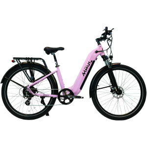 VÉLO CITY STEP-THRU ÉLECTRIQUE BRONTE 2024 500W Rose