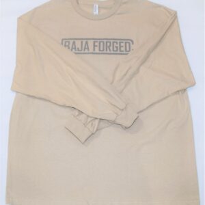 Baja Forged 70218002-LOGO BAJA FORGED UNISEX LONG SLEEVE T-SHIRT - SAND - S