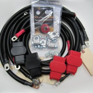 Custom Battery Cables 4442/90 Ford F250/F350/Excursion 2003-2007 6.0L Powerstroke 3/0 Hard Start 90