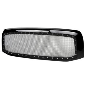 Armordillo 2002-2005 Dodge Ram 1500 Studded Mesh Grille - Gloss Black