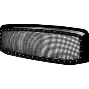 Armordillo 2006-2008 Dodge Ram 1500 / 2006-2009 Dodge Ram 2500/3500 Studded Mesh Grille - Gloss Black