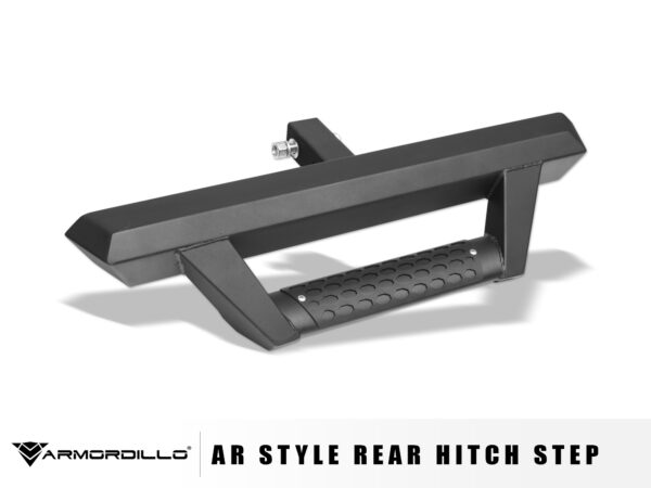 Armordillo 2" Reciever AR Style Rear Hitch Step - Black