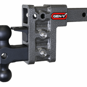 GEN-Y Hitch GH-323 MEGA-DUTY 2" Shank 5" Drop 1.5K TW 10K Hitch with Dual-Ball & Pintle Lock