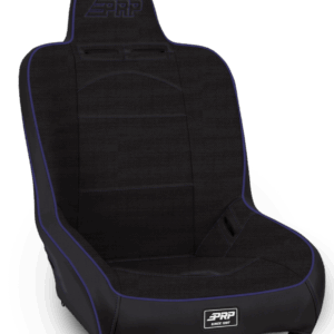 Premier High Back Suspension Seat; Black & Purple Tweed