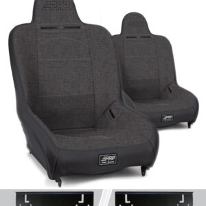 Premier High Back Suspension Seats Kit for 97-02 Jeep Wrangler TJ (Pair), Grey