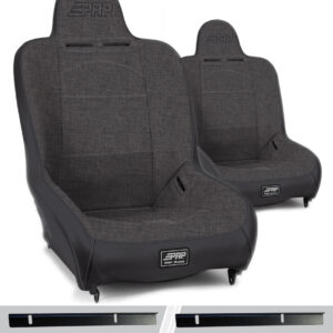 Premier High Back Suspension Seats Kit for 03-06 Jeep Wrangler TJ (Pair), Grey