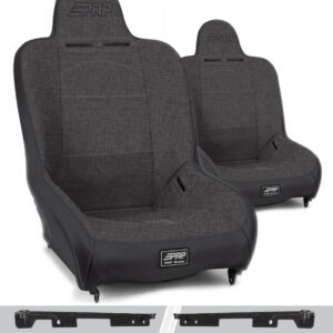 Premier High Back Suspension Seats Kit for Jeep Wrangler JK/JKU (Pair), Grey