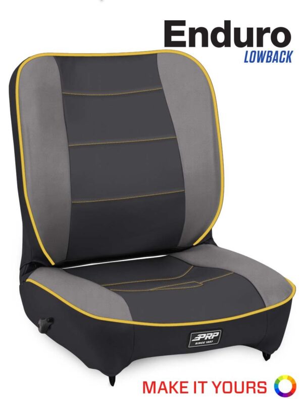 Enduro Low Back Reclining Suspension Seat, Passenger Side
