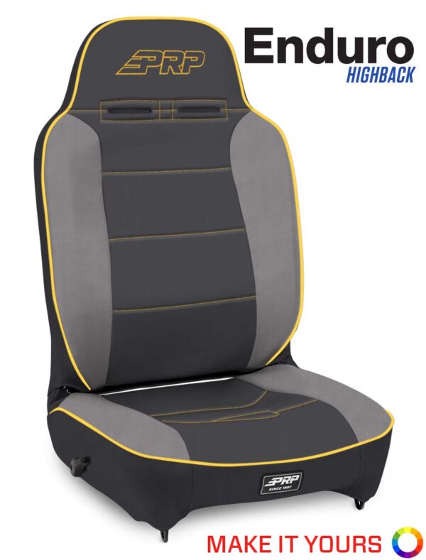Enduro High Back Reclining, 4" Extra Tall Suspension Seat, Driver Side