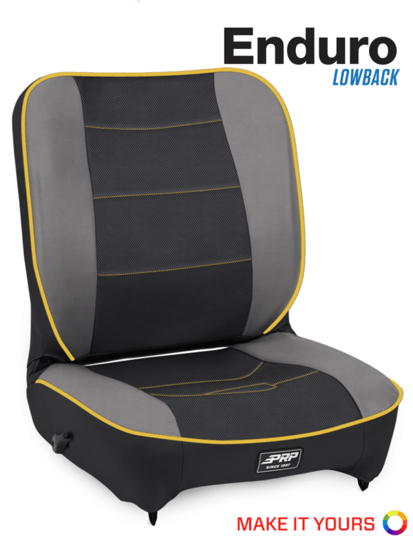 Enduro Low Back Reclining, 4" Extra Tall and Extra Wide Suspension Seat, Driver Side