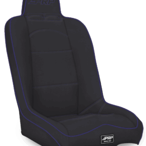 Daily Driver High Back Suspension Seat; Black & Purple Vinyl