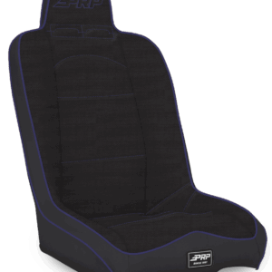 Daily Driver High Back Suspension Seat; Black & Purple Tweed