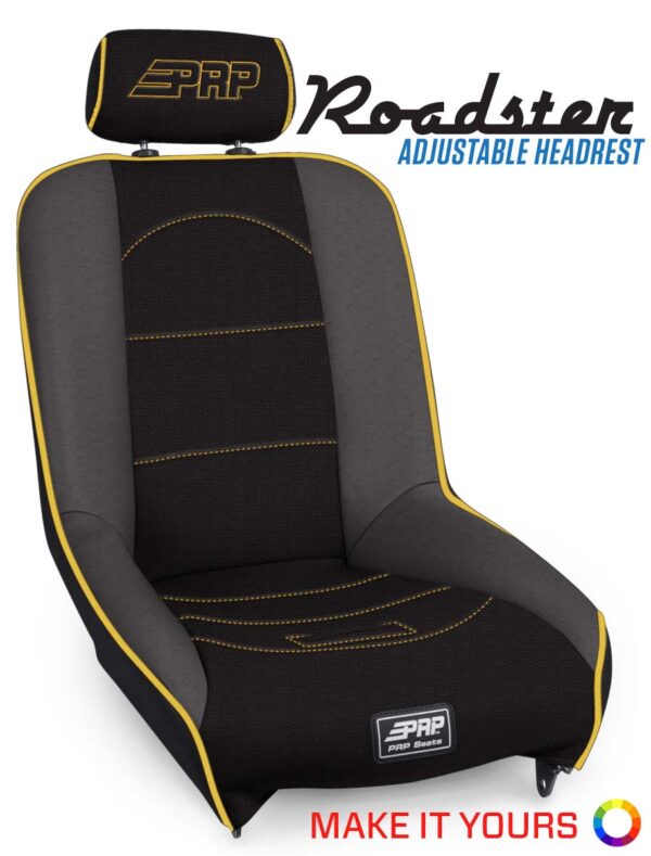 PRP A150815 Roadster Low Back Suspension Seat with Adjustable Headrest (Custom)