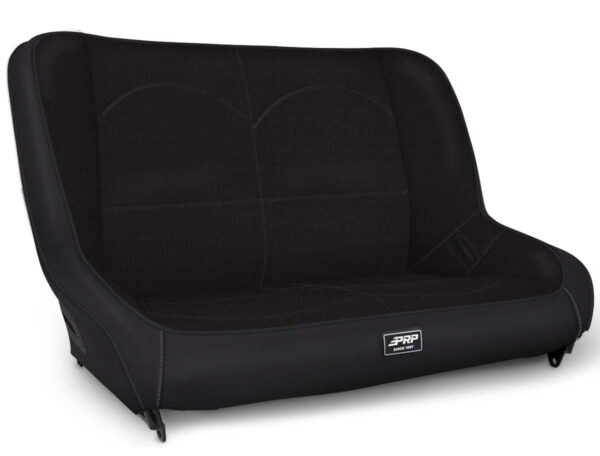 Low Back Rear Bench for Jeep CJ7/YJ; Black