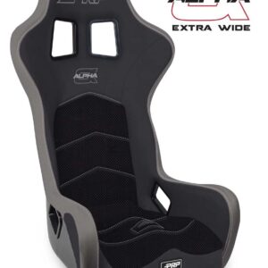 Alpha Composite Seat, Extra Wide, Black & Grey