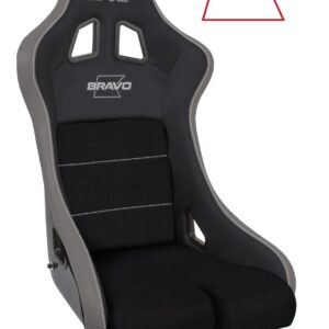 Bravo Composite Seat, Black & Grey
