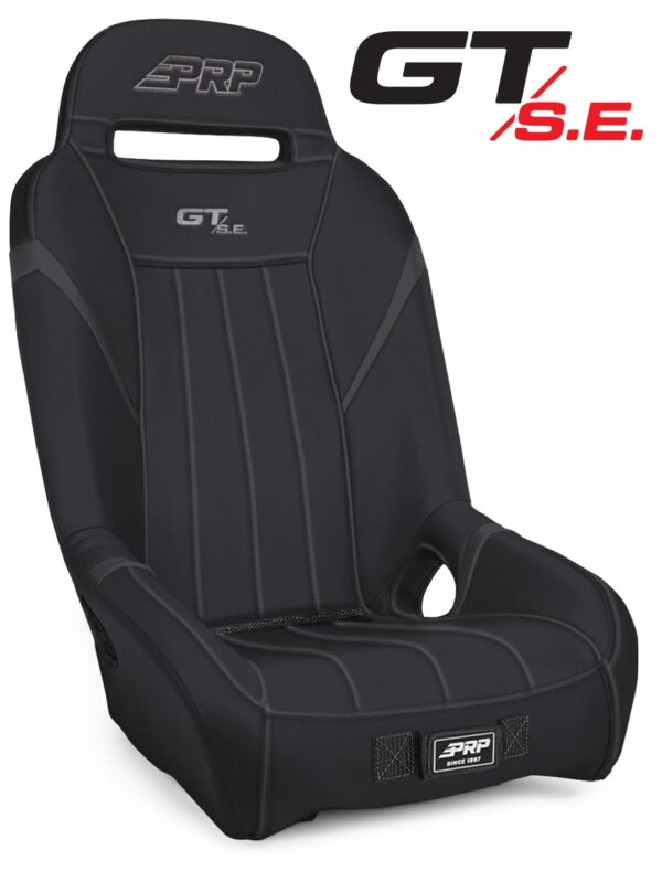 GT/S.E. 1" Extra Wide Suspension Seat, Black and Dark Grey