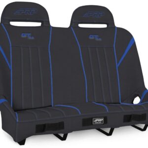GT/S.E. Quick Release Rear Suspension Bench Seat for Polaris RZR PRO XP4, PRO R4, Turbo R4, Black & Blue