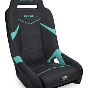 GT3 Suspension Seat, Black and Teal