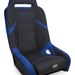 GT3 Suspension Seat, Black and Blue