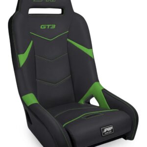 GT3 Suspension Seat, Black and Green