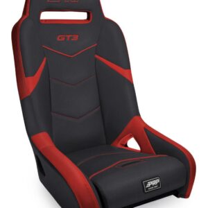 GT3 Rear Suspension Seat, Black and Red
