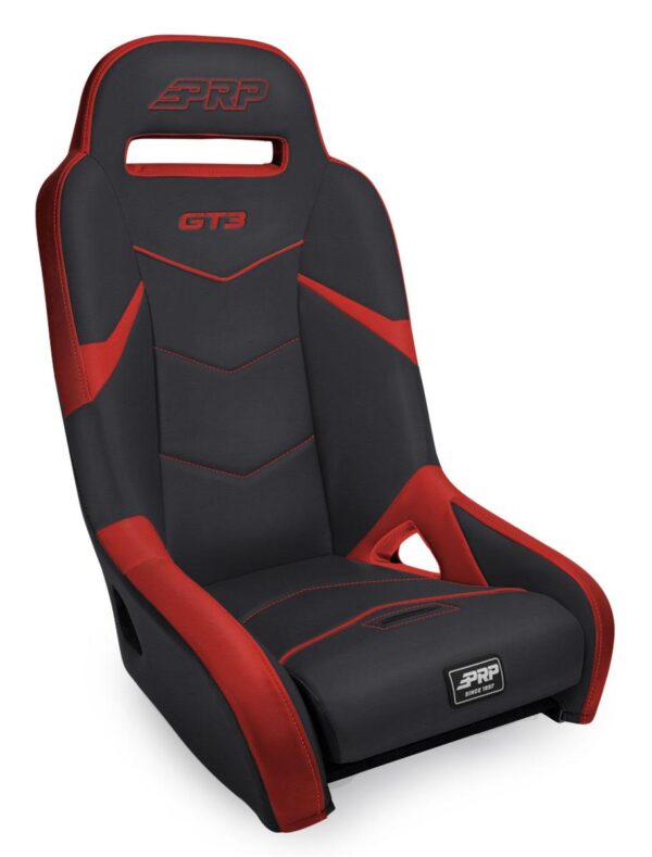 GT3 Rear Suspension Seat, Black and Red