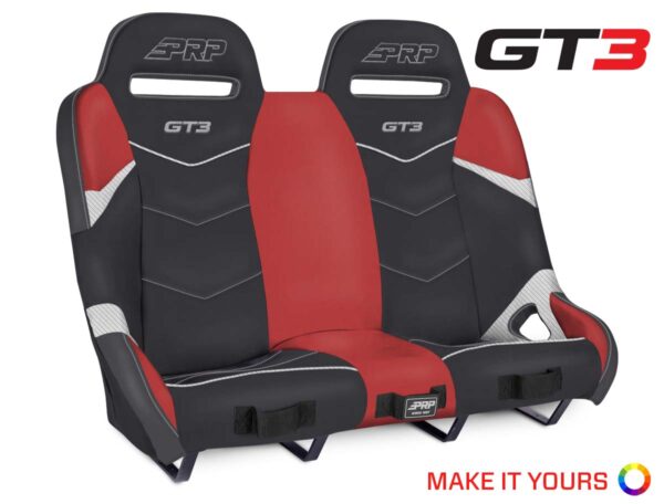 GT3 Rear Suspension Bench Seat for Polaris RZR XP4 1000, XP4 Turbo, XP4 Turbo S