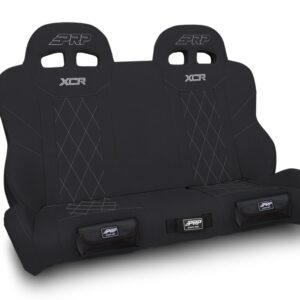 PRP A8201-PORXP-QR-201-SDFP XCR Quick Release Rear Suspension Bench Seat with Diamond Stitch and Front Pocke