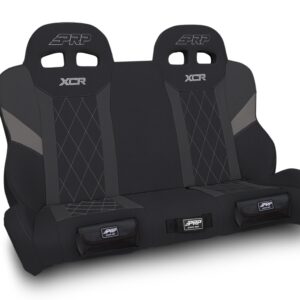 PRP A8201-PORXP-QR-203-SDFP XCR Quick Release Rear Suspension Bench Seat with Diamond Stitch and Front Pocke