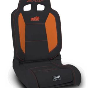 EnduroDaily Reclining Suspension Seat, Black & Orange Vinyl, Driver