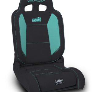 EnduroDaily Reclining Suspension Seat, Black & Teal Vinyl, Passenger