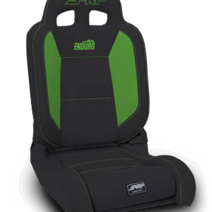 EnduroDaily Reclining Suspension Seat, Black & Green Vinyl, Passenger