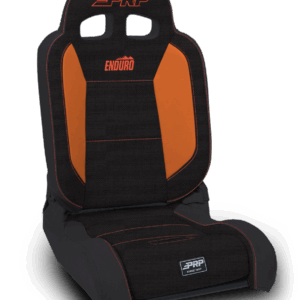 EnduroDaily Reclining Suspension Seat, Black & Orange Tweed, Passenger