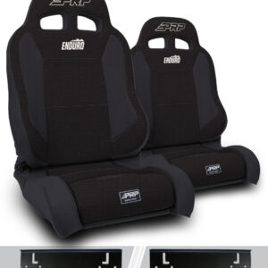 Enduro Elite Suspension Seat - Trek Edition, Kit for 97-02 Jeep Wrangler TJ (Pair), Black