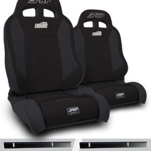 Enduro Elite Suspension Seat - Trek Edition, Kit for 03-06 Jeep Wrangler TJ (Pair), Black