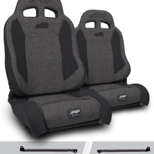 Enduro Elite Suspension Seat - Trek Edition, Kit for Jeep Wrangler CJ7/YJ (Pair), Grey