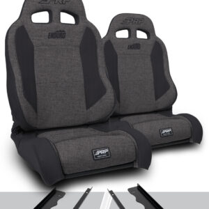 Enduro Elite Suspension Seat - Trek Edition, Kit for 95-01 Jeep Cherokee XJ (Pair), Grey
