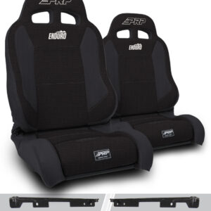 Enduro Elite Suspension Seat - Trek Edition, Kit for Jeep Wrangler JK/JKU (Pair), Black