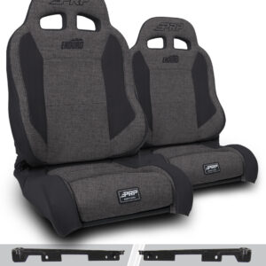Enduro Elite Suspension Seat - Trek Edition, Kit for Jeep Wrangler JK/JKU (Pair), Grey
