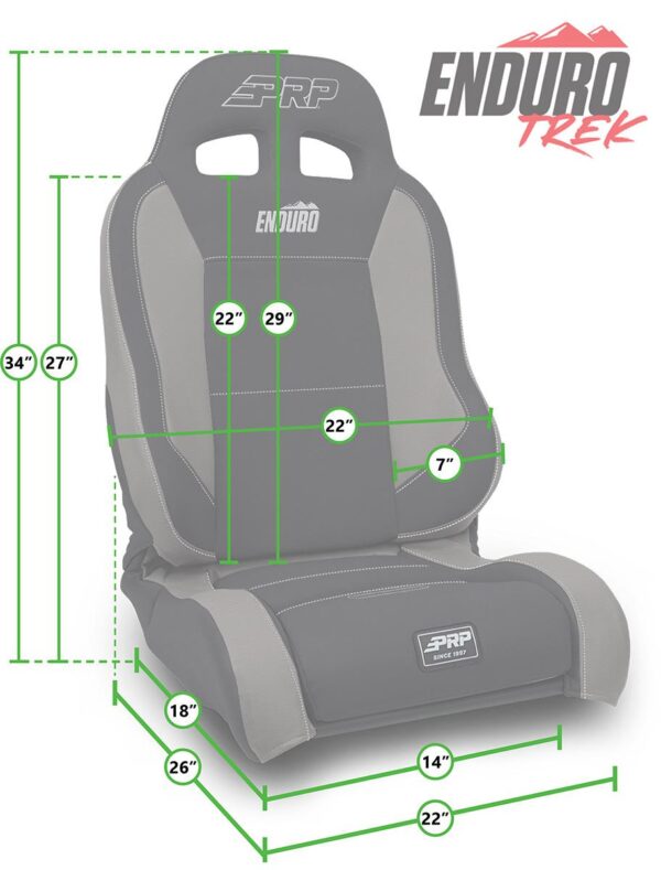 EnduroTrek Reclining Suspension Seat, Driver