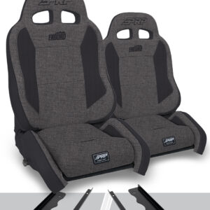 Enduro Elite Suspension Seat - Crawl Edition, Kit for 95-01 Jeep Cherokee XJ (Pair), Grey