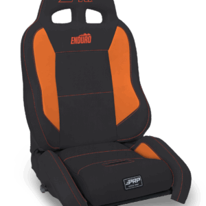 EnduroCrawl Reclining Suspension Seat, Black & Orange Vinyl, Driver